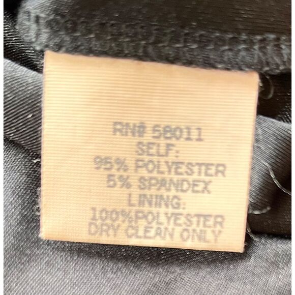 David Meister Cowl Neck Sheath Knee Length Dress in Black, Size 10 - Picture 10 of 15